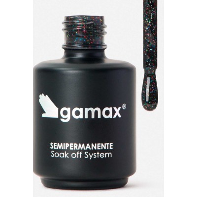 Ημιμόνιμο βερνίκι Μαύρο Glitter Tokyo 15ml