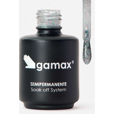 Ημιμόνιμο βερνίκι Ασημί Glitter 15 ml