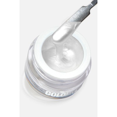 UV gel color Λευκό με Shimmer  5g