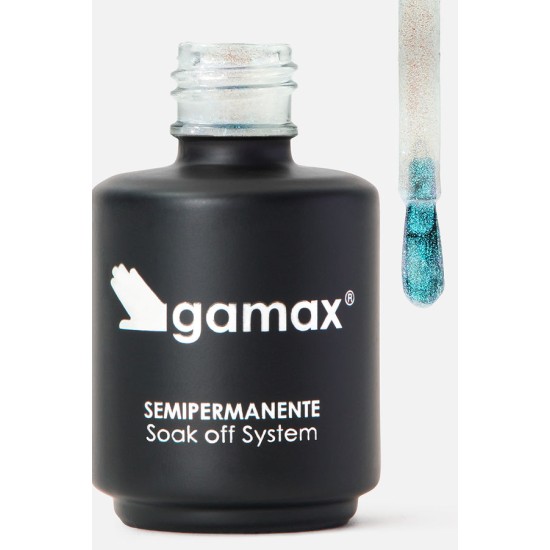 Ημιμόνιμο βερνίκι glitter τιρκουάζ 15ml