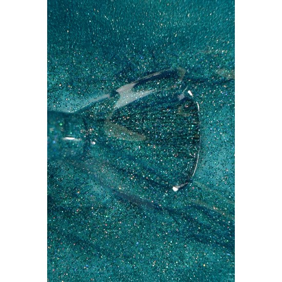 Ημιμόνιμο βερνίκι glitter πράσινο Cool Mint 15ml